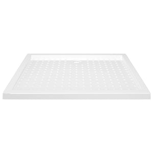 vidaXL Anti-Slip Shower Tray White 80x100x4 cm ABS