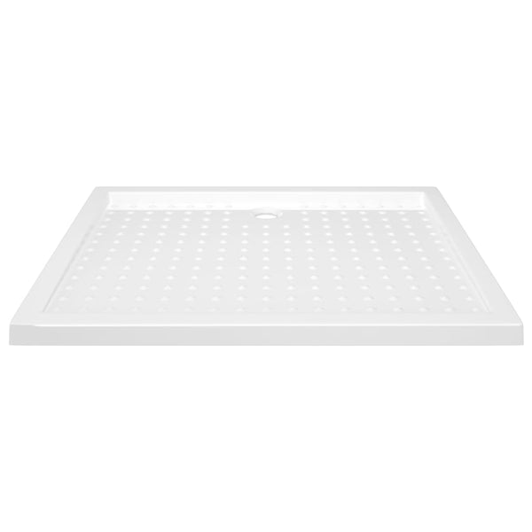 vidaXL Anti-Slip Shower Tray White 80x100x4 cm ABS