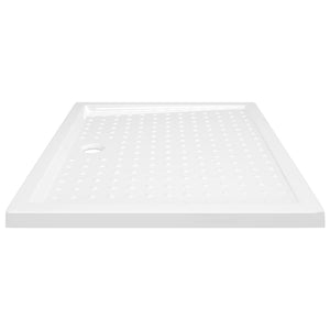 vidaXL Anti-Slip Shower Tray White 80x100x4 cm ABS