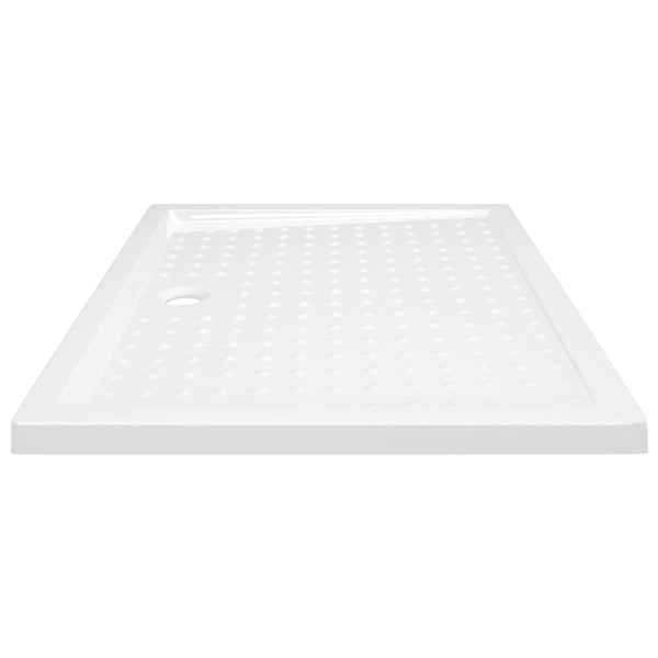 vidaXL Anti-Slip Shower Tray White 80x100x4 cm ABS