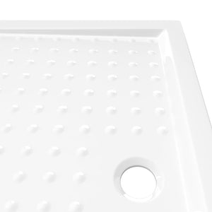 vidaXL Anti-Slip Shower Tray White 80x100x4 cm ABS