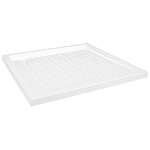 vidaXL Shower Tray Anti-Slip White 90x90x4 cm ABS