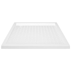 vidaXL Shower Tray Anti-Slip White 90x90x4 cm ABS