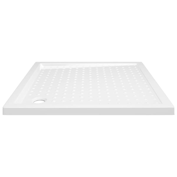 vidaXL Shower Tray Anti-Slip White 90x90x4 cm ABS