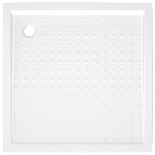 vidaXL Shower Tray Anti-Slip White 90x90x4 cm ABS