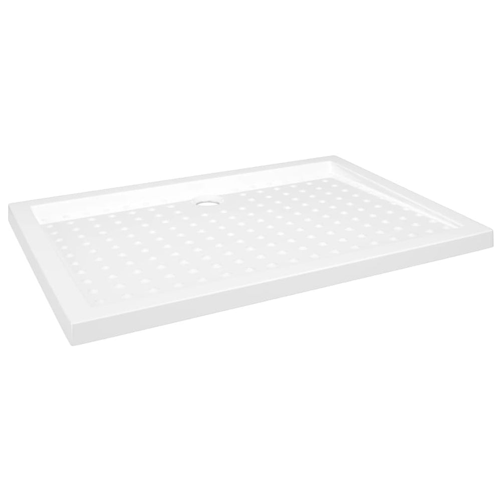 vidaXL Anti-Slip Shower Tray White 70x100x4 cm ABS