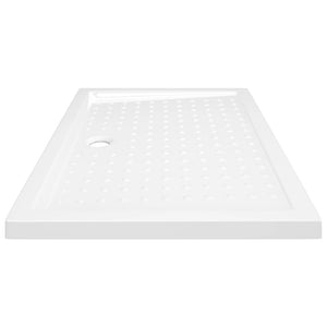 vidaXL Anti-Slip Shower Tray White 70x100x4 cm ABS