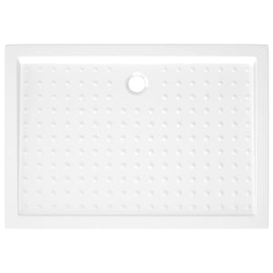 vidaXL Anti-Slip Shower Tray White 70x100x4 cm ABS