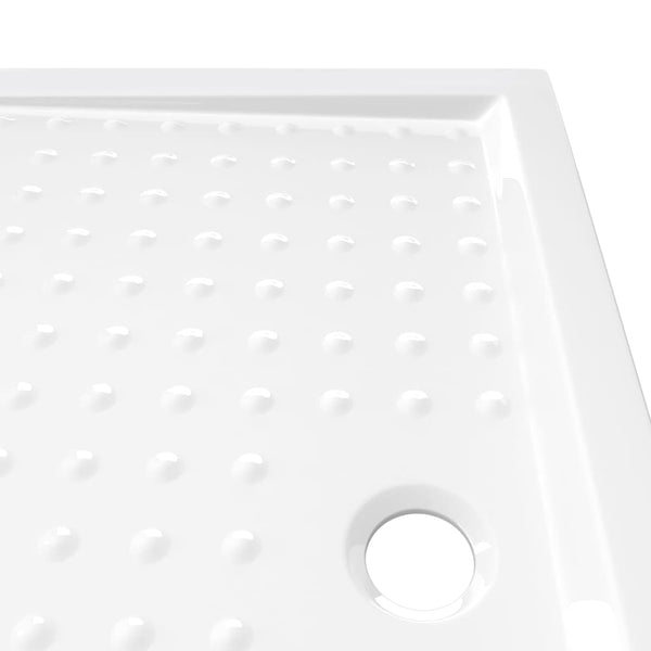vidaXL Anti-Slip Shower Tray White 70x100x4 cm ABS