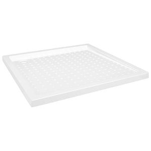 vidaXL Shower Tray Anti-Slip White 80x80x4 cm ABS