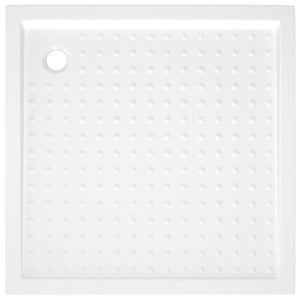 vidaXL Shower Tray Anti-Slip White 80x80x4 cm ABS