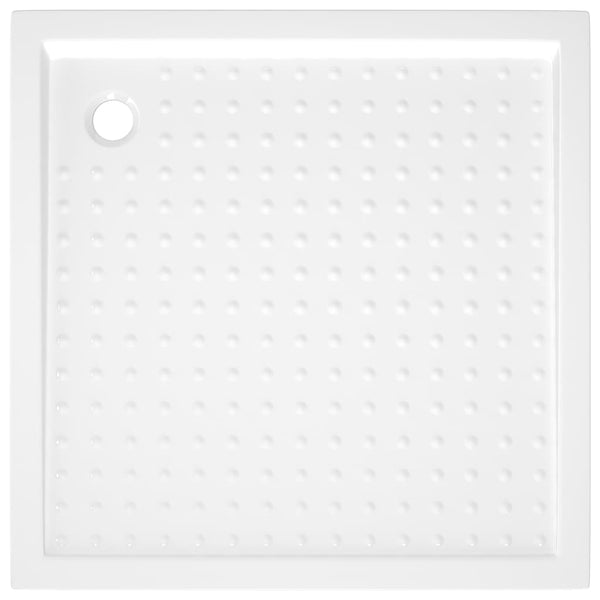 vidaXL Shower Tray Anti-Slip White 80x80x4 cm ABS