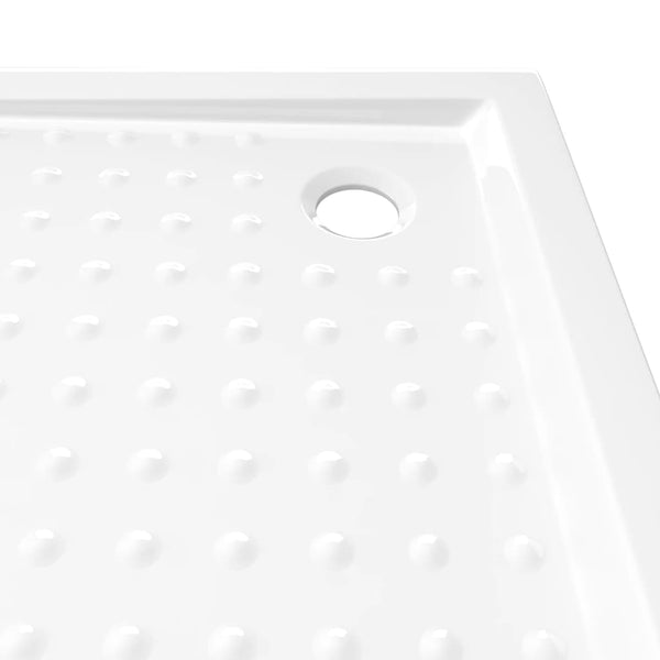 vidaXL Shower Tray Anti-Slip White 80x80x4 cm ABS