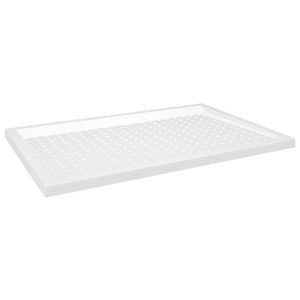 vidaXL Shower Tray Anti-Slip White 80x120x4 cm ABS