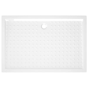 vidaXL Shower Tray Anti-Slip White 80x120x4 cm ABS