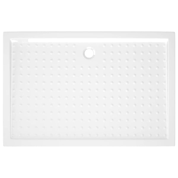 vidaXL Shower Tray Anti-Slip White 80x120x4 cm ABS
