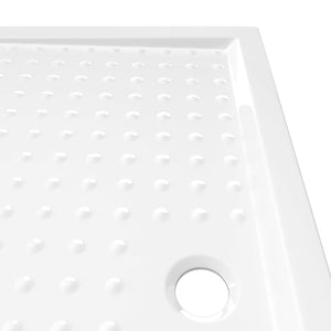 vidaXL Shower Tray Anti-Slip White 80x120x4 cm ABS