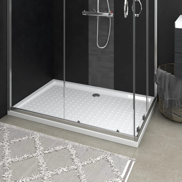 vidaXL Shower Tray Anti-Slip White 80x120x4 cm ABS