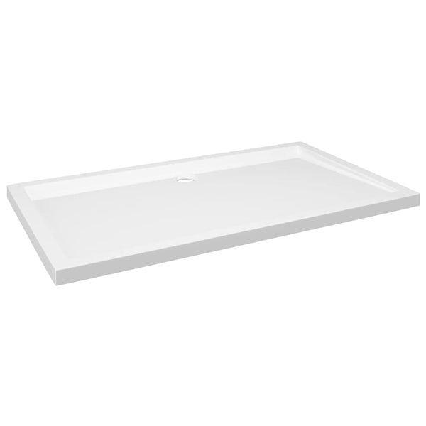 vidaXL ABS Rectangular Shower Tray White 70x120 cm