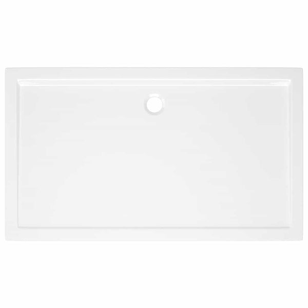 vidaXL ABS Rectangular Shower Tray White 70x120 cm