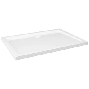 vidaXL Shower Tray ABS Rectangular White 70x100 cm