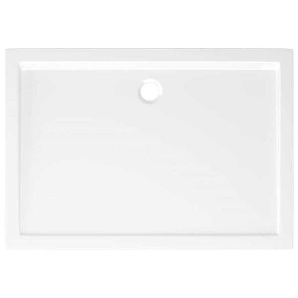 vidaXL Shower Tray ABS Rectangular White 70x100 cm