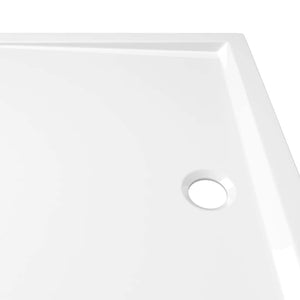 vidaXL Shower Tray ABS Rectangular White 70x100 cm