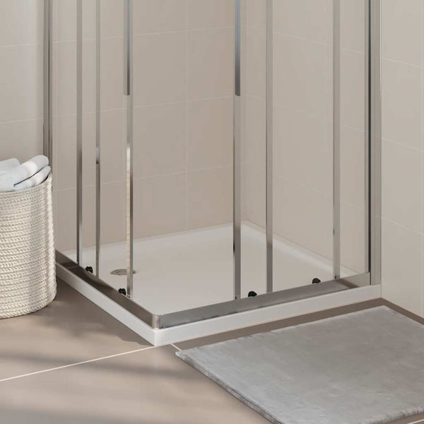 vidaXL Shower Tray ABS Square White 80x80 cm