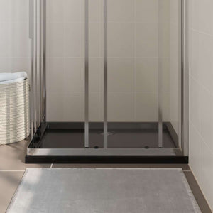 Duschtasse ABS Rechteckig Schwarz 70x90 cm