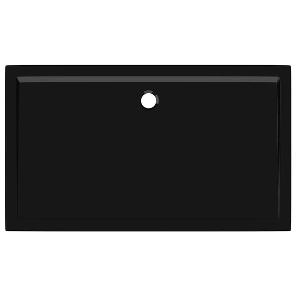Duschtasse ABS Rechteckig Schwarz 70x120 cm