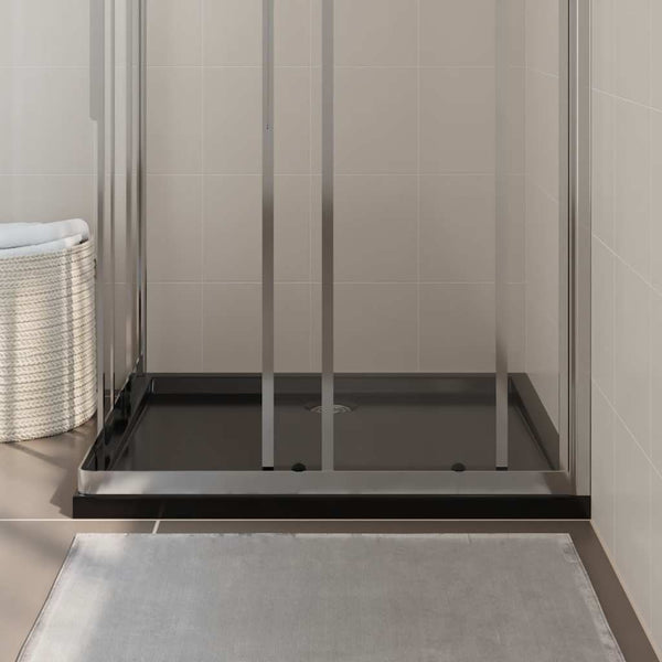 Duschtasse ABS Rechteckig Schwarz 80x90 cm