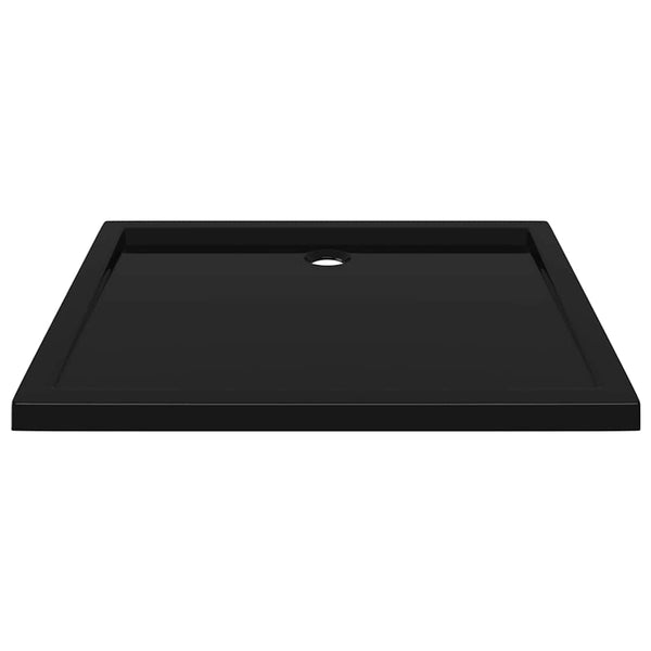 Duschtasse ABS Rechteckig Schwarz 80x90 cm