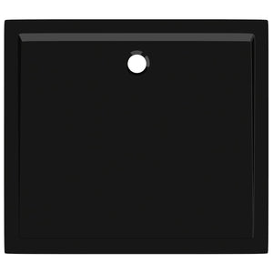 Duschtasse ABS Rechteckig Schwarz 80x90 cm