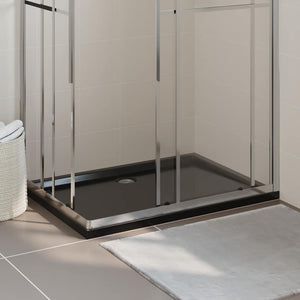 Duschtasse ABS Rechteckig Schwarz 80x110 cm