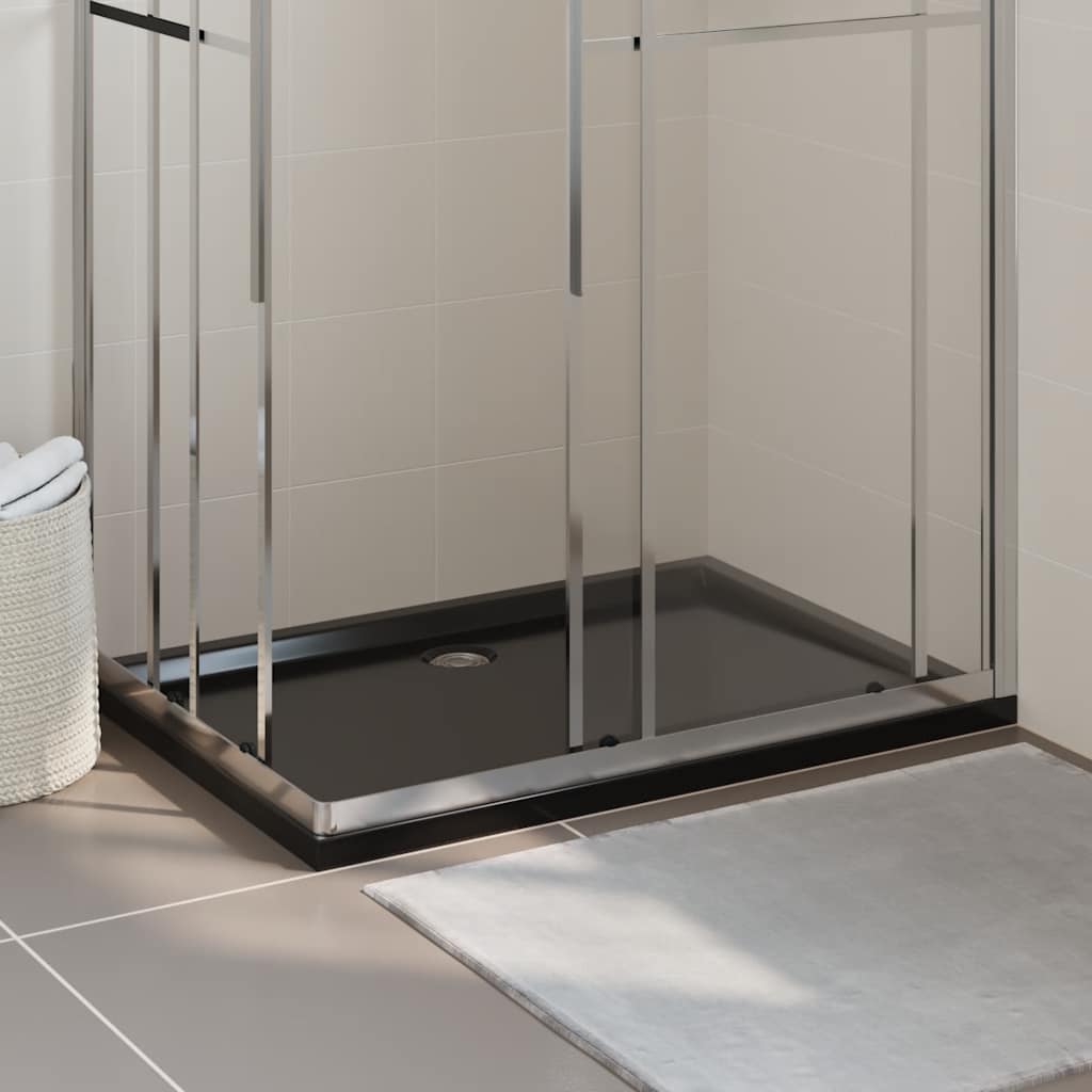 Duschtasse ABS Rechteckig Schwarz 80x110 cm