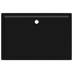 Duschtasse ABS Rechteckig Schwarz 80x120 cm