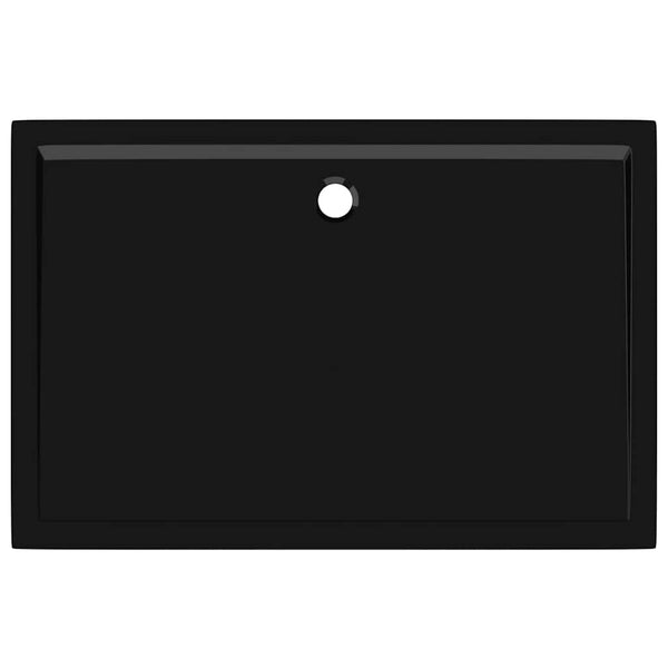 Duschtasse ABS Rechteckig Schwarz 80x120 cm