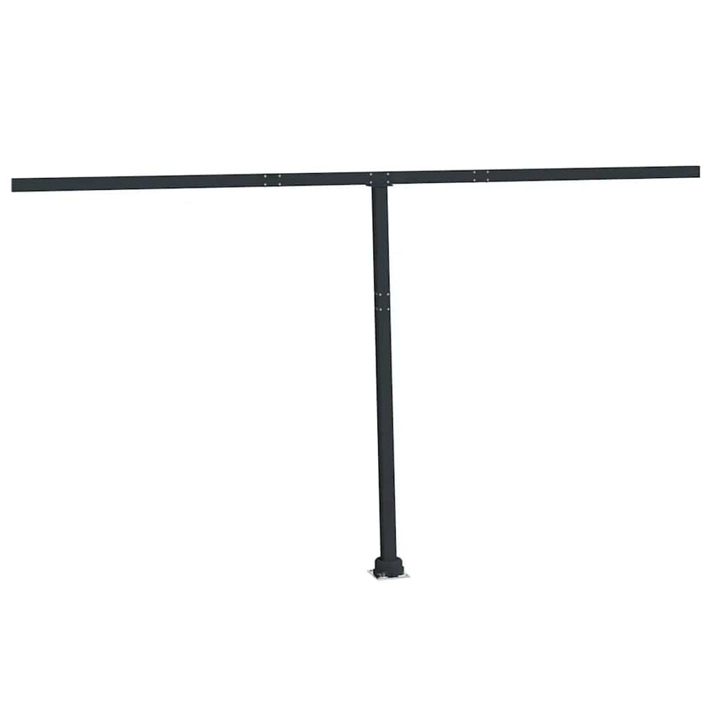 vidaXL Awning Support Poles Anthracite 450x245 cm Iron