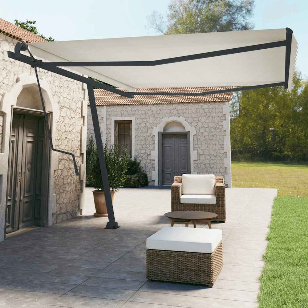 vidaXL Awning Support Poles Anthracite 450x245 cm Iron