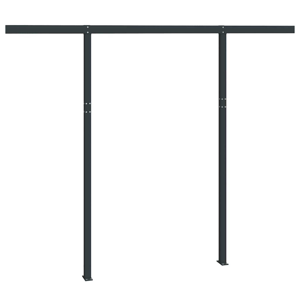 vidaXL Awning Support Poles Anthracite 300x245 cm Iron