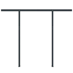 vidaXL Awning Support Poles Anthracite 300x245 cm Iron