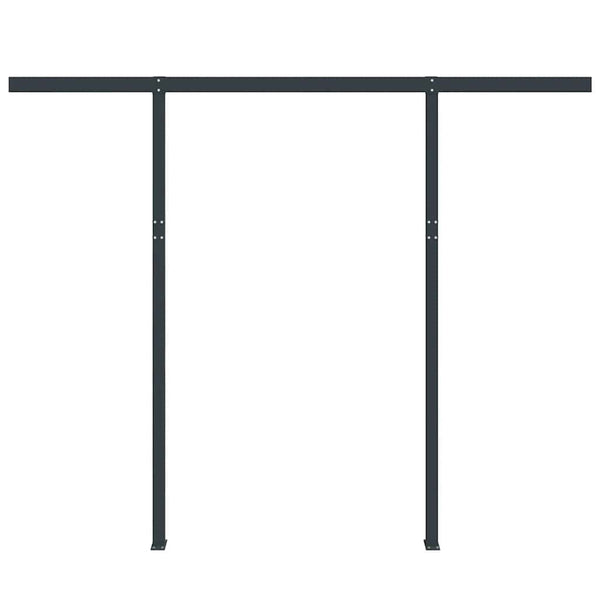 vidaXL Awning Support Poles Anthracite 300x245 cm Iron
