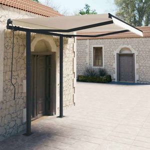 vidaXL Awning Support Poles Anthracite 300x245 cm Iron