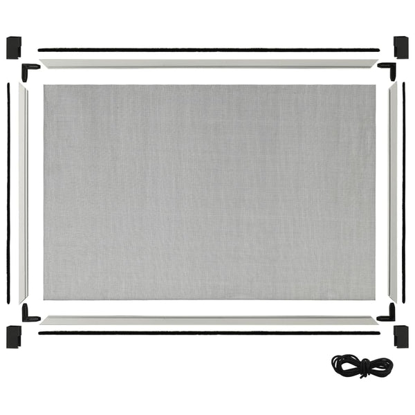 vidaXL Extendable Insect Screen for Windows White (75-143)x50 cm
