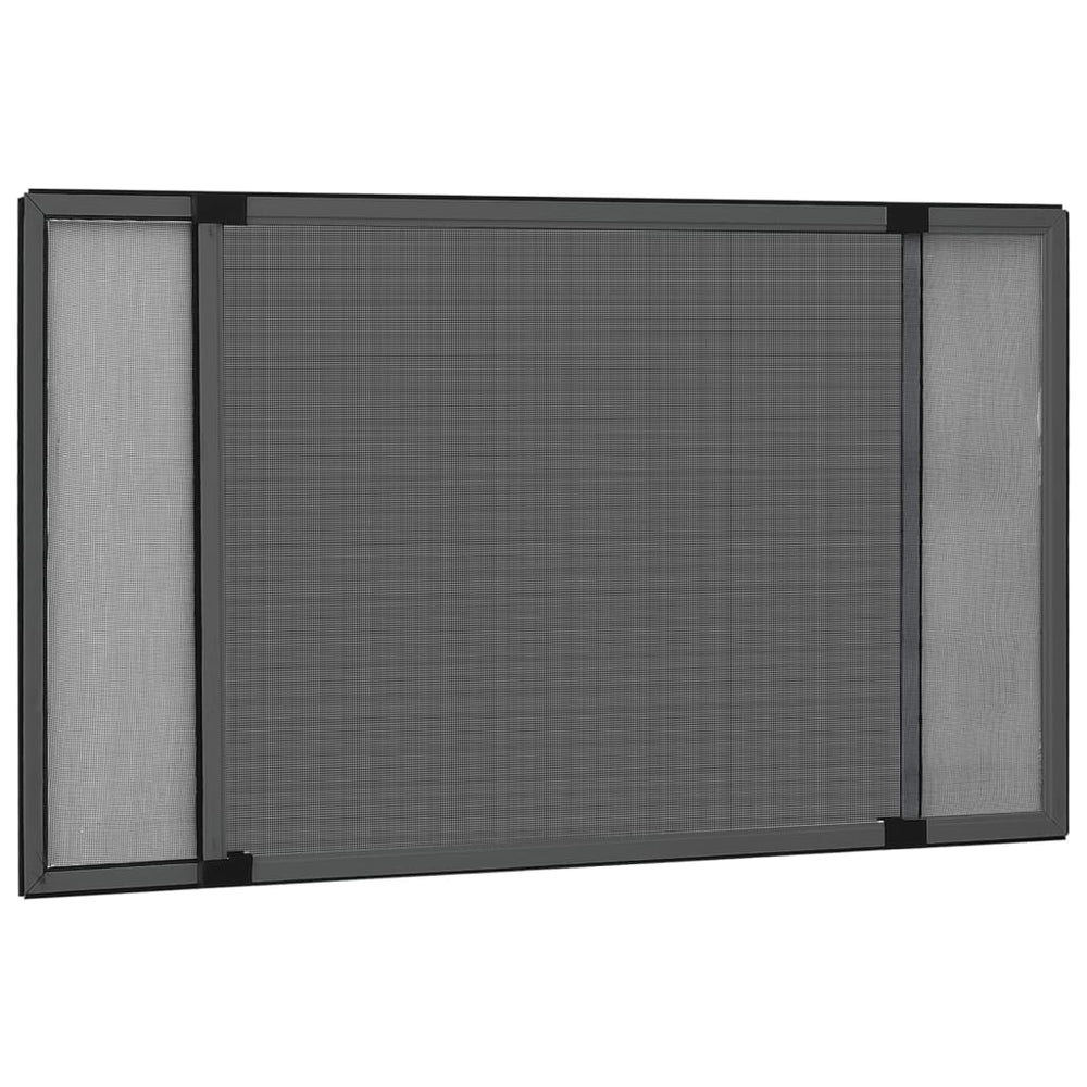vidaXL Extendable Insect Screen for Windows Anthracite (75-143)x50cm