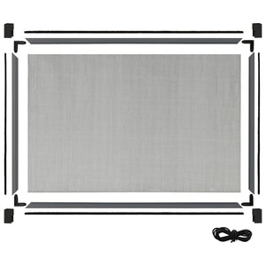 vidaXL Extendable Insect Screen for Windows Anthracite (75-143)x50cm