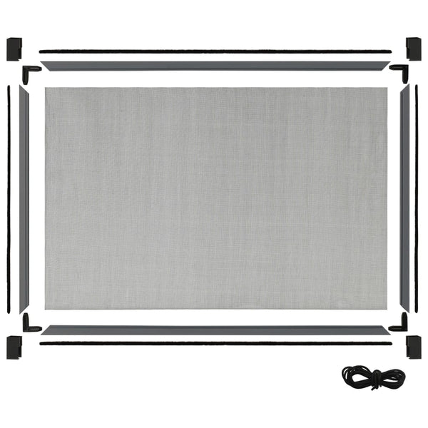 vidaXL Extendable Insect Screen for Windows Anthracite (75-143)x50cm