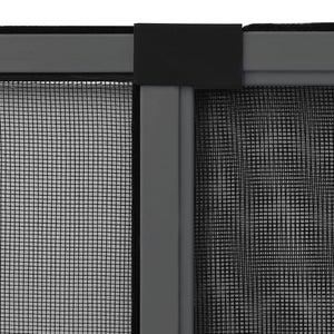 vidaXL Extendable Insect Screen for Windows Anthracite (75-143)x50cm