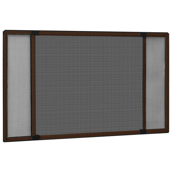 vidaXL Extendable Window Insect Screen Brown (100-193)x75 cm