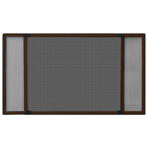 vidaXL Extendable Window Insect Screen Brown (100-193)x75 cm